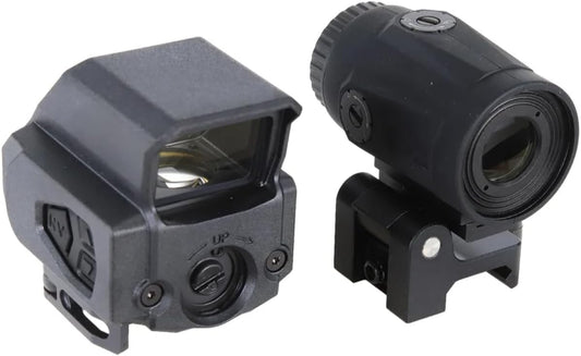 Red Dot Mepro Tru-Vision Reflex Sight + MMX3 Magnifier Black 1.93” Combo