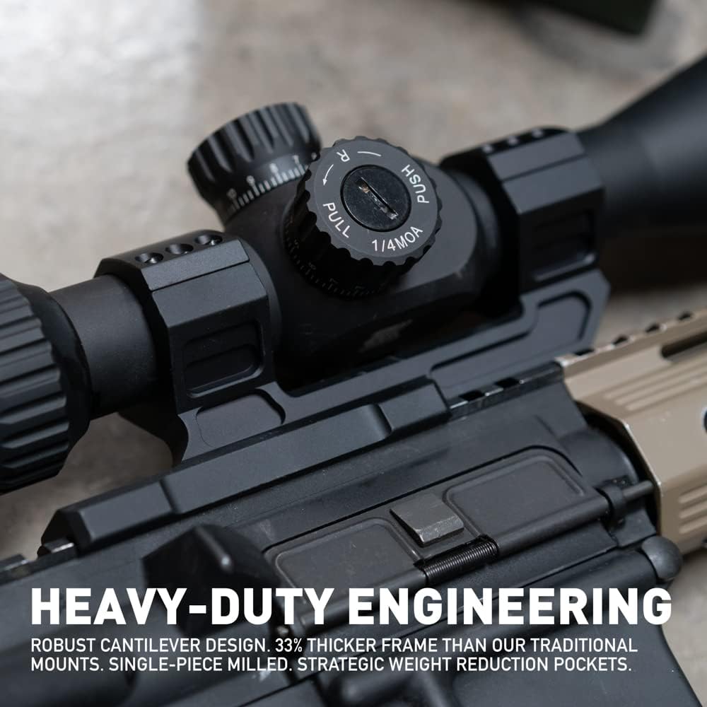 Monstrum Next Level Series  – Mount Cantiléver Offset com Nível de Bolha Integrado