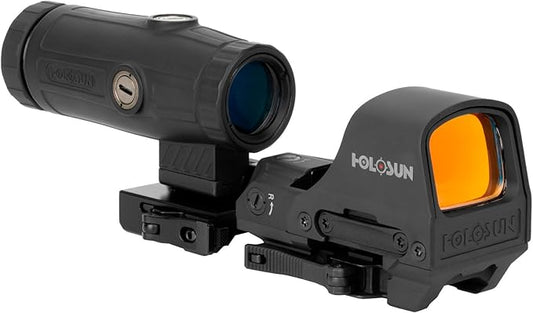 Red Dot Holosun HS510C & HM3X Combo Multi-Reticle Circle Dot Open Reflex Sight w/3x Flip-to-Side Magnifier 510C-HM3X