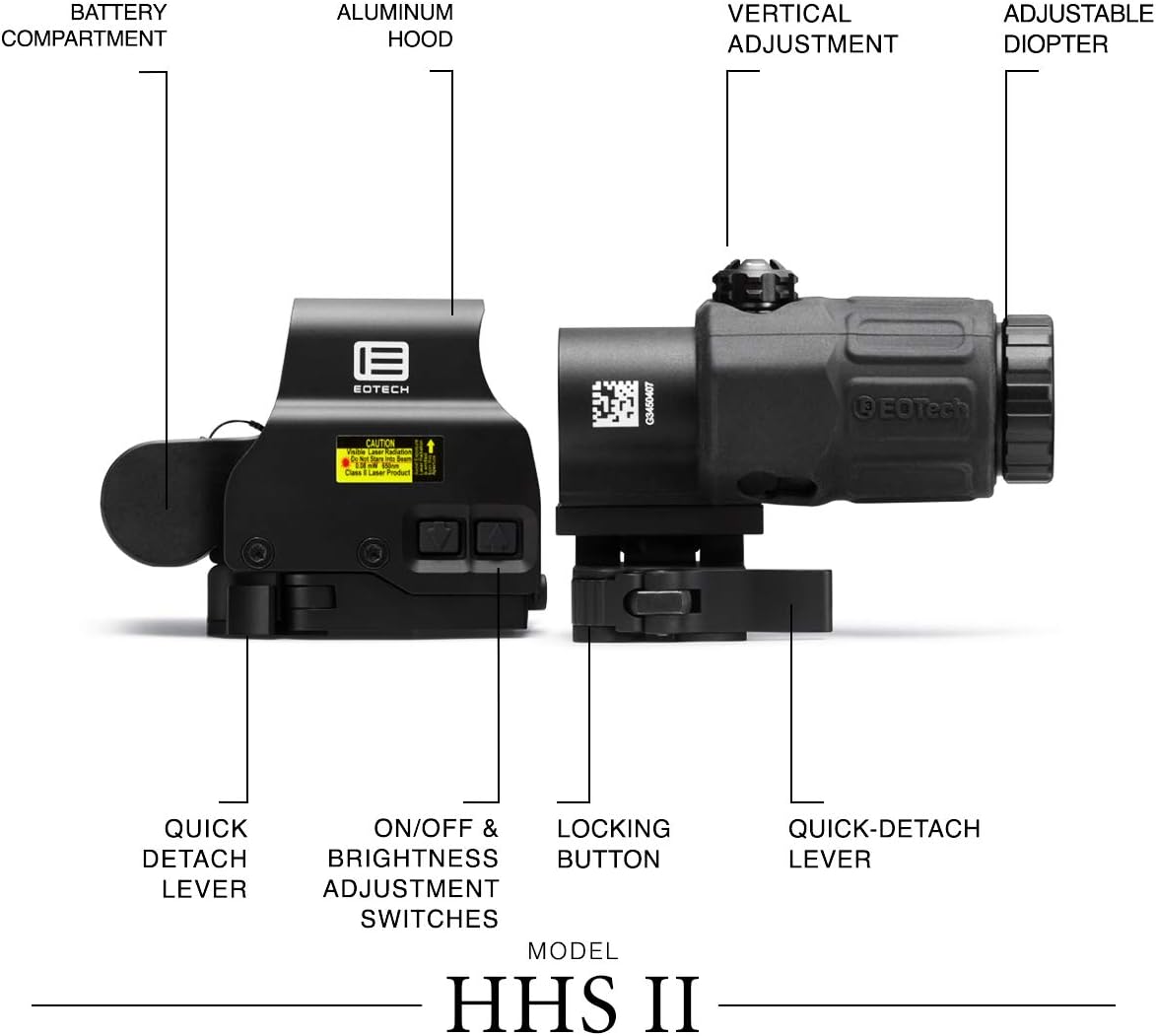 Holográfica Eotech HHS II Holographic Hybrid Sight - EXPS2-2 with G33 Magnifier