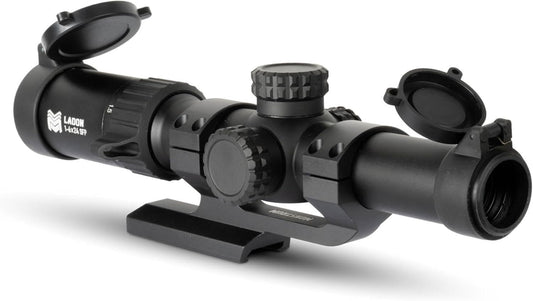 Monstrum Ladon 1–6x24 SFP LPVO — Versatilidade tática e custo-benefício para ARs e rifles de uso prático.