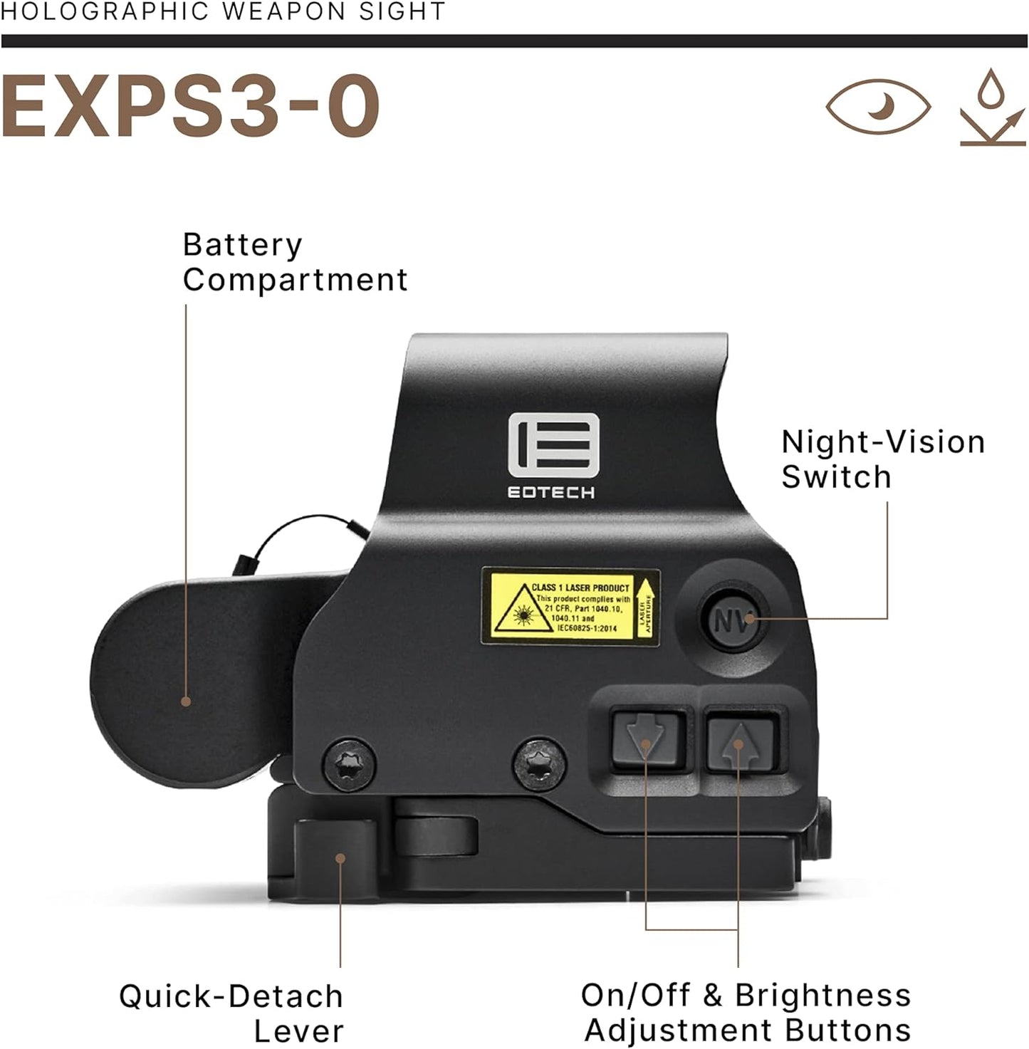 Holográfica EOtech EXPS3-0 HWS