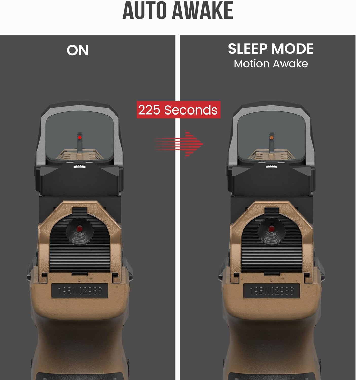 Red dot Votatu PMD505-R Micro Red Dot Multiple Reticle with Picatinny Mount