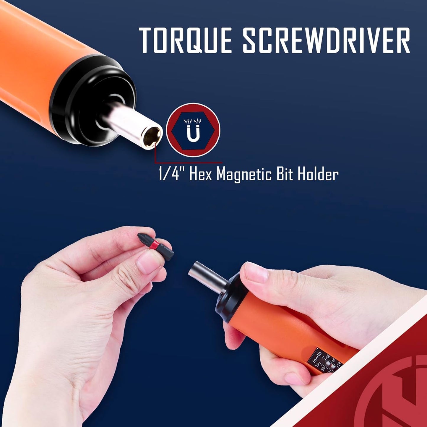 Torquímetro KNINE OUTDOORS Torque Screwdriver Wrench Driver Set 10-70 Inch Pounds lbs