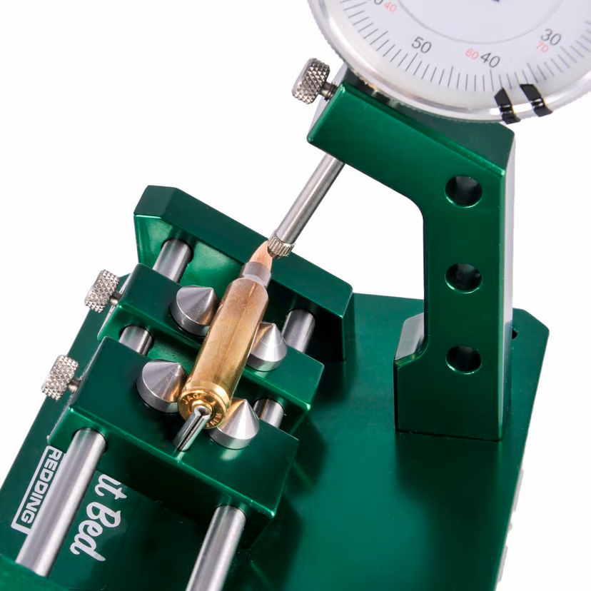 Redding Slant Bed Concentricity Gauge – Precisão Absoluta na Recarga de Munição