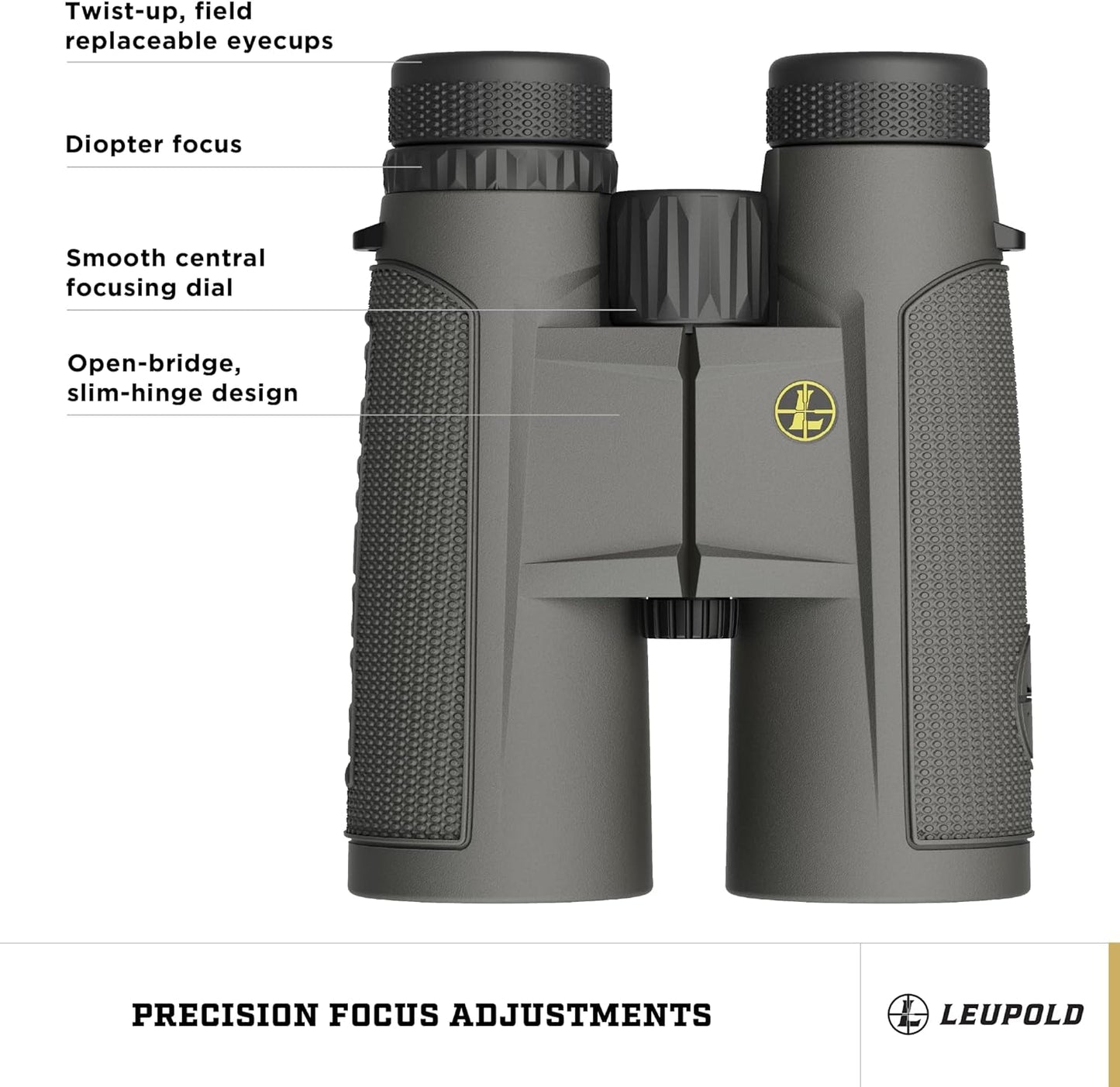 Binóculo Leupold BX-1 McKenzie HD 12x50 Shadow Gray