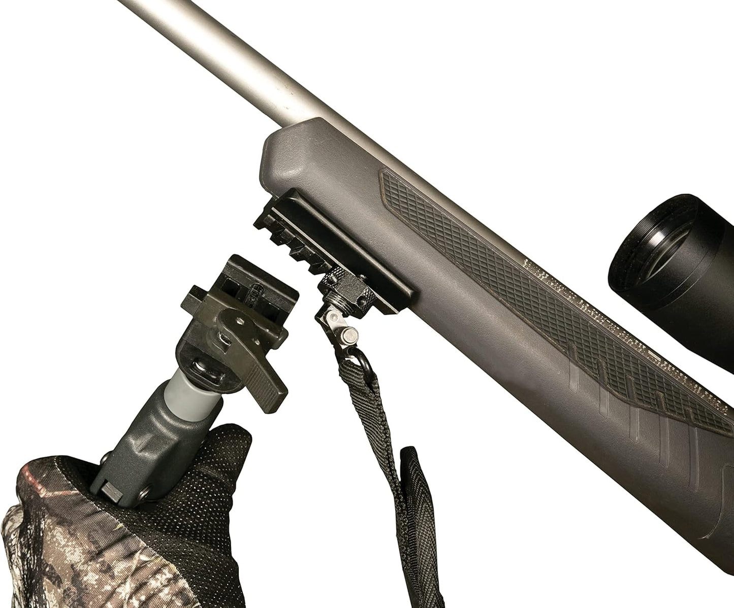 Bipé Primos Trigger Stick Gun Mounted Bipod – Bipé Ultra Leve com Quick Detach para Caça e Tiro