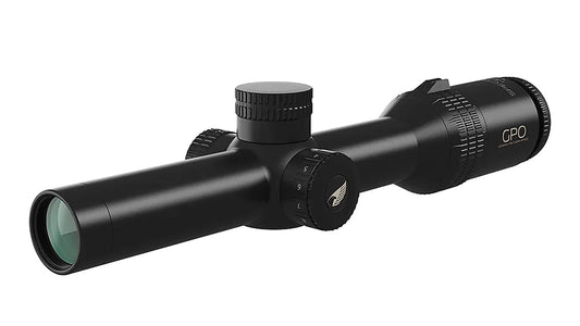 GPO SPECTRA 6X 1-6×24 i G4i | LPVO alemão com zoom 6×, micro-dot iluminado e torretas PASSIONtrac™