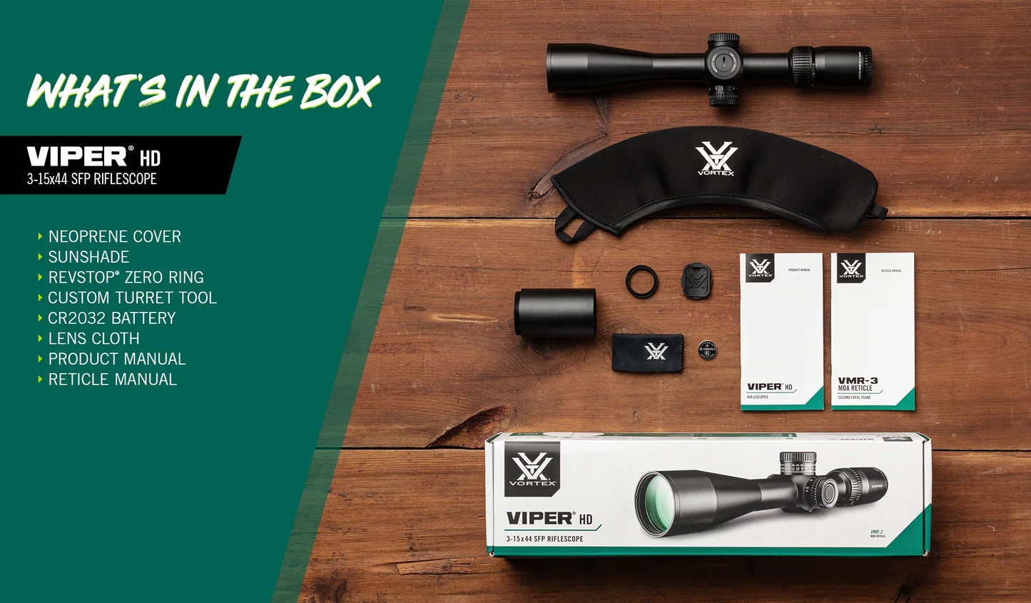 Luneta Vortex Viper HD 3-15x44mm SFP VMR-3 MOA
